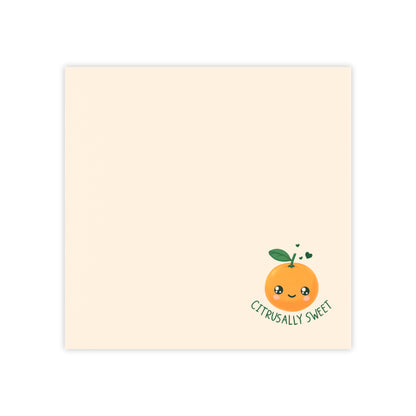 Citrusally Cute - Cute Orange with Hearts Post-it® Note Pad